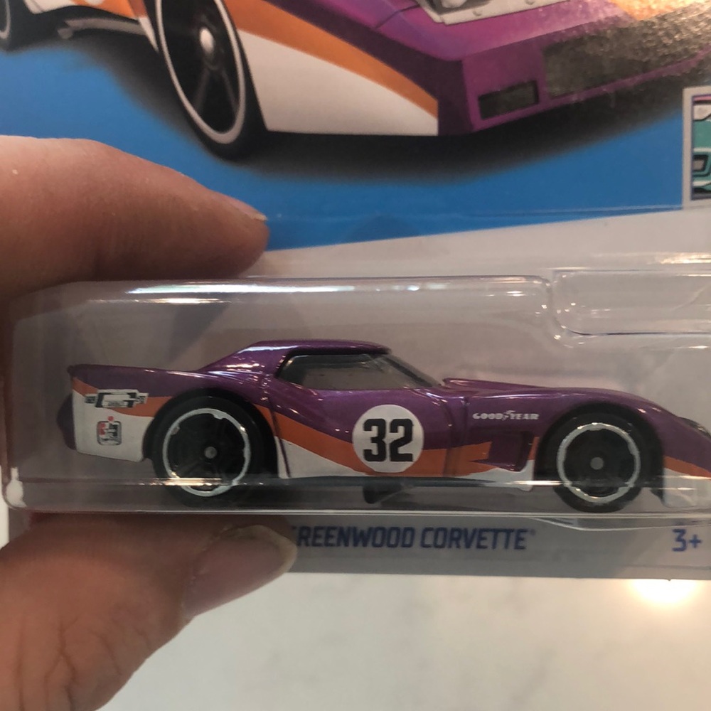 Purple 76 Greenwood Corvette Toy Car - Picture 2 of 7